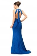 Sax Blue Long Evening Dress F660S