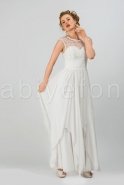 Long White Evening Dress S3471