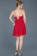 Short Red Prom Gown ABK001