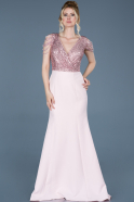 Long Powder Color Mermaid Prom Dress ABU757