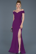 Long Purple Mermaid Evening Dress ABU742
