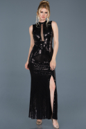 Long Black Mermaid Prom Dress ABU610