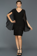 Short Black Invitation Dress ABK534