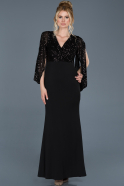 Long Black Mermaid Evening Dress ABU767