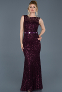 Long Purple Mermaid Evening Dress ABU773
