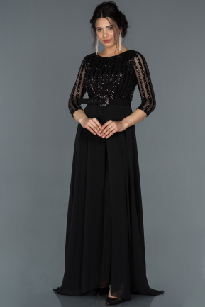 Long Black Evening Dress ABT052