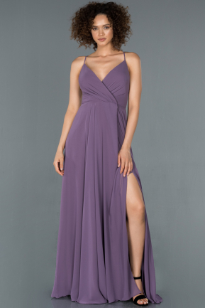 Lavender Long Prom Gown ABU1305