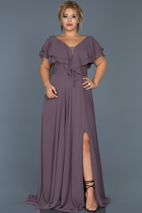 Lavender Long Plus Size Evening Dress ABU032