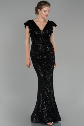Long Black Mermaid Evening Dress ABU1481