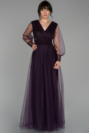 Long Purple Evening Dress ABU1549