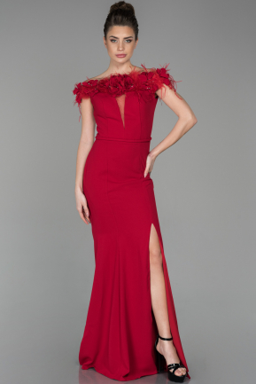 Long Red Mermaid Prom Dress ABU1591