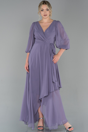Long Lavender Chiffon Invitation Dress ABU1729