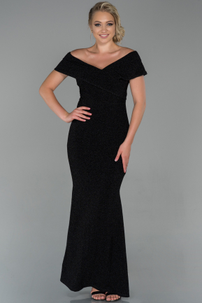 Long Black Mermaid Prom Dress ABU1281