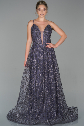 Long Lavender Evening Dress ABU1849