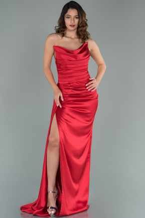 Red Mermaid Evening Dress ABU364