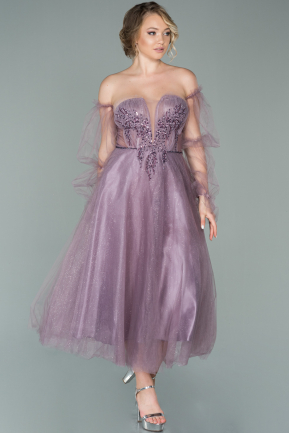 Lavender Midi Invitation Dress ABK1090