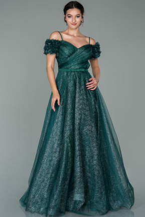Emerald Green Long Engagement Dress ABU1492