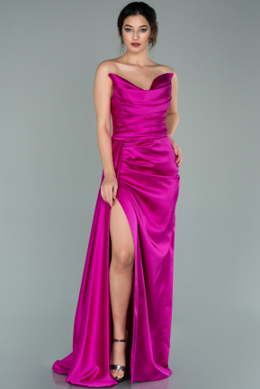 Long Fuchsia Prom Gown ABU390