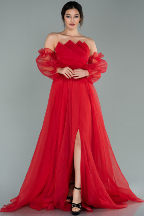 Long Red Evening Dress ABU2076