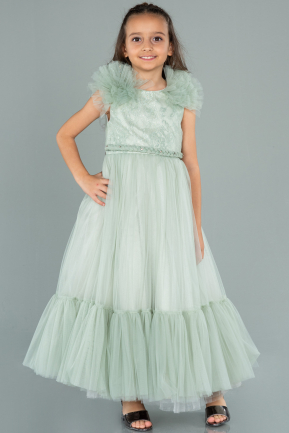 Long Mint Girl Dress ABU1835