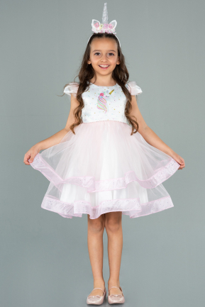 Short Pink Girl Dress ABK794