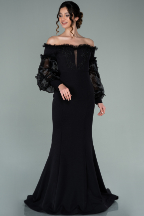 Long Black Mermaid Evening Dress ABU2148