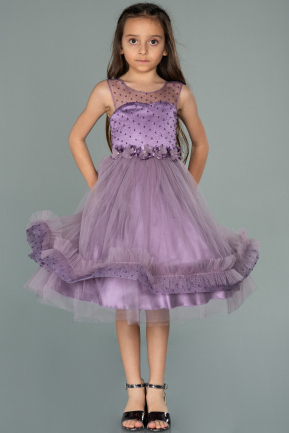 Short Lavender Girl Dress ABK1226