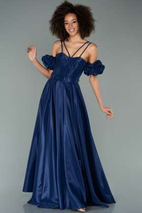 Long Navy Blue Evening Dress ABU2145