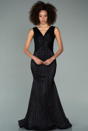 Long Black Mermaid Prom Dress ABU2174