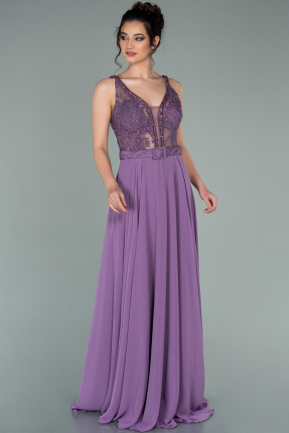 Long Lavender Evening Dress ABU2222