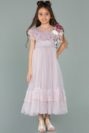 Long Lavender Girl Dress ABU2153