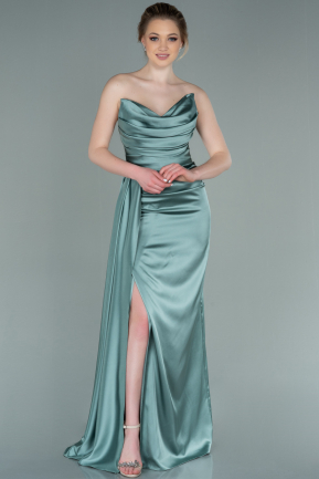 Turquoise Mermaid Evening Dress ABU364