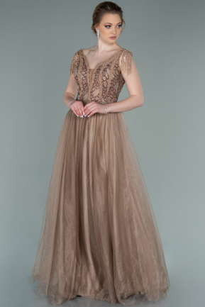 Long Copper Evening Dress ABU2259
