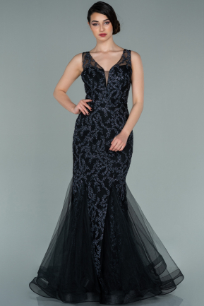 Long Black Mermaid Evening Dress ABU2269