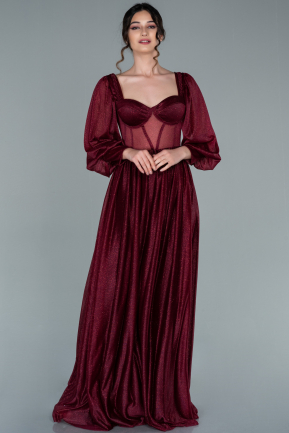 Long Burgundy Evening Dress ABU2141