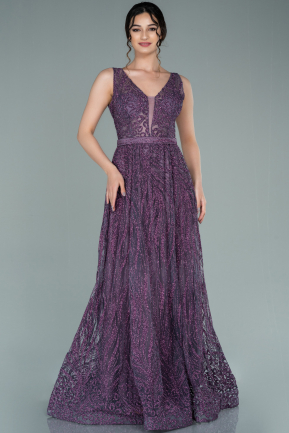 Lavender Long Evening Dress ABU2258