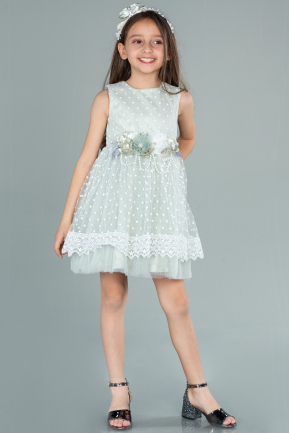 Short Mint Girl Dress ABK1363