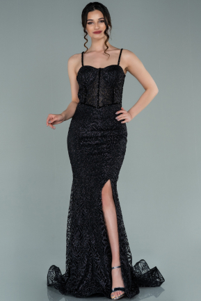 Black Long Mermaid Prom Dress ABU2279