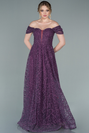 Purple Long Evening Dress ABU2305
