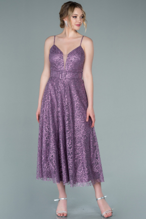 Midi Lavender Evening Dress ABK1386