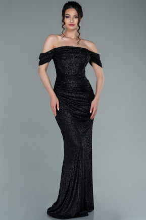 Long Black Mermaid Evening Dress ABU2346