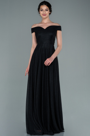 Long Black Prom Gown ABU2361