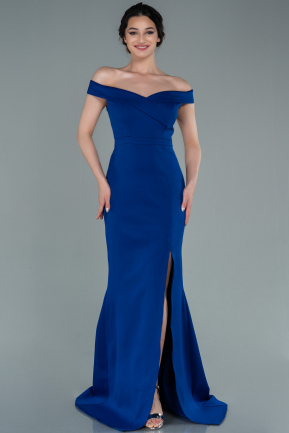 Long Sax Blue Mermaid Prom Dress ABU2362