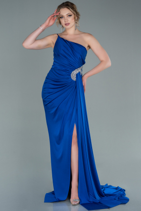 Long Sax Blue Evening Dress ABU2383