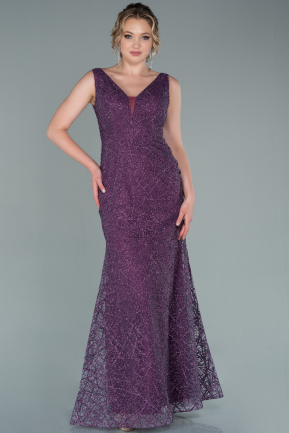 Purple Long Evening Dress ABU2304
