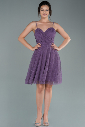 Short Lavender Dantelle Night Dress ABK1417