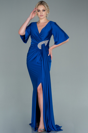 Long Sax Blue Evening Dress ABU2443