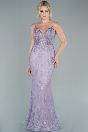 Long Lavender Dantelle Evening Dress ABU2473