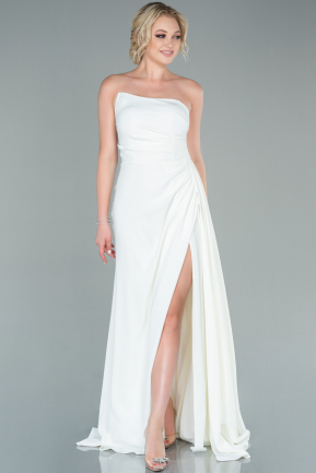 Long White Evening Dress ABU2475