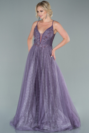 Long Lavender Evening Dress ABU3073